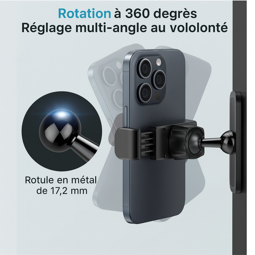 SUPPORT MAGNÉTIQUE POUR TÉLÉPHONE